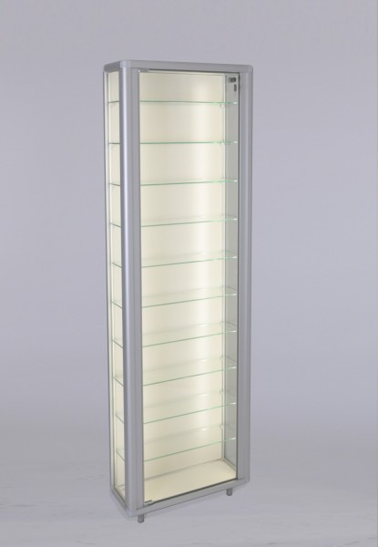 Vitrine mit LED-Streifenbeleuchtung