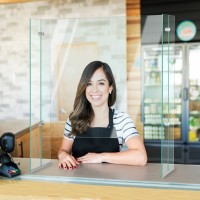 Hygieneschutzwand aus ESG Sicherheitsglas Hygieneschutzwand aus ESG Sicherheitsglas