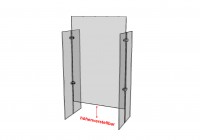 Vorschau: Hygieneschutzscheibe mit Durchreiche S Vorschau: Hygieneschutzscheibe mit Durchreiche S