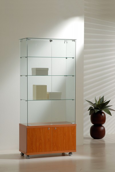 Vitrine mit Unterschrank SV8040M - 80 x 40 x 180 cm